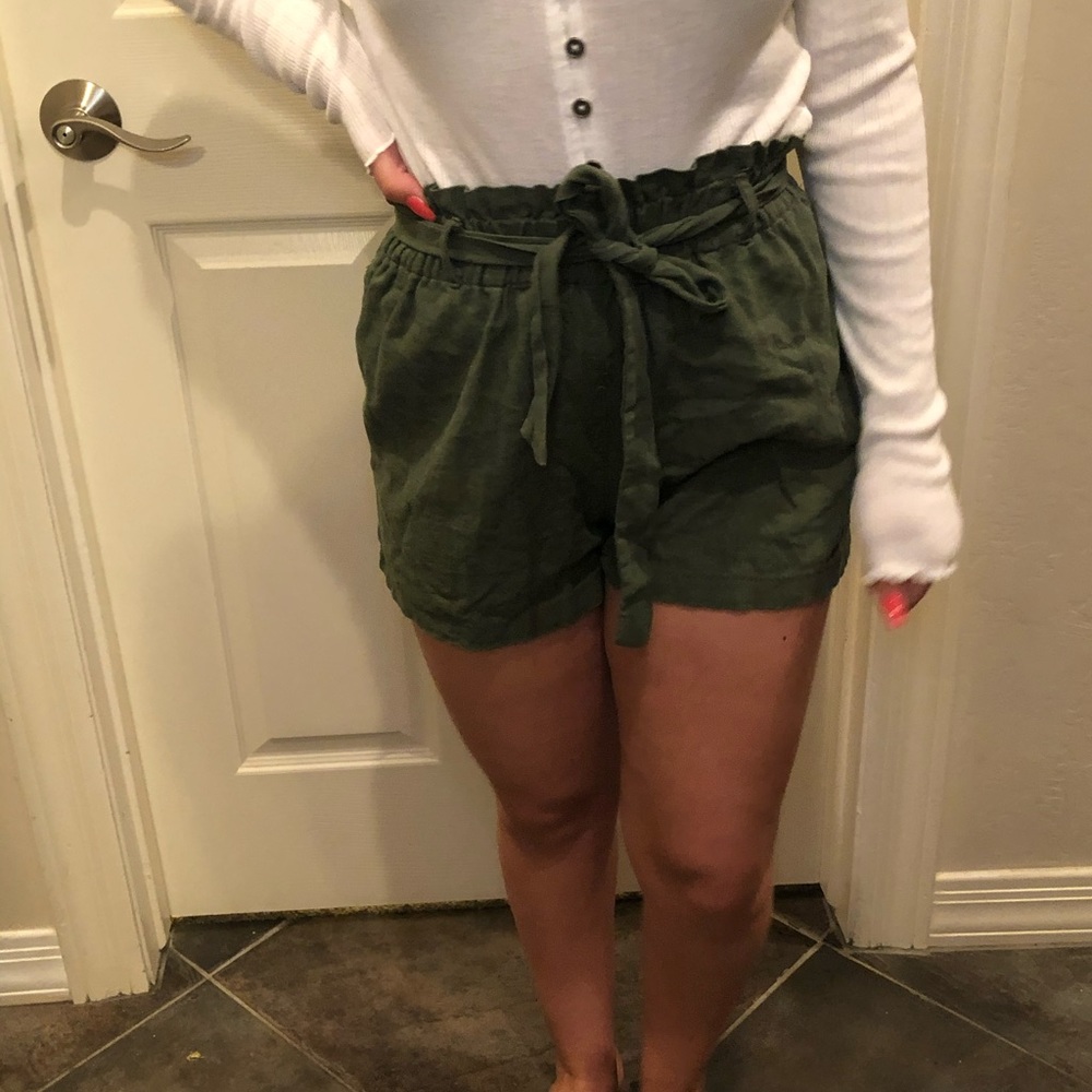 Green shorts